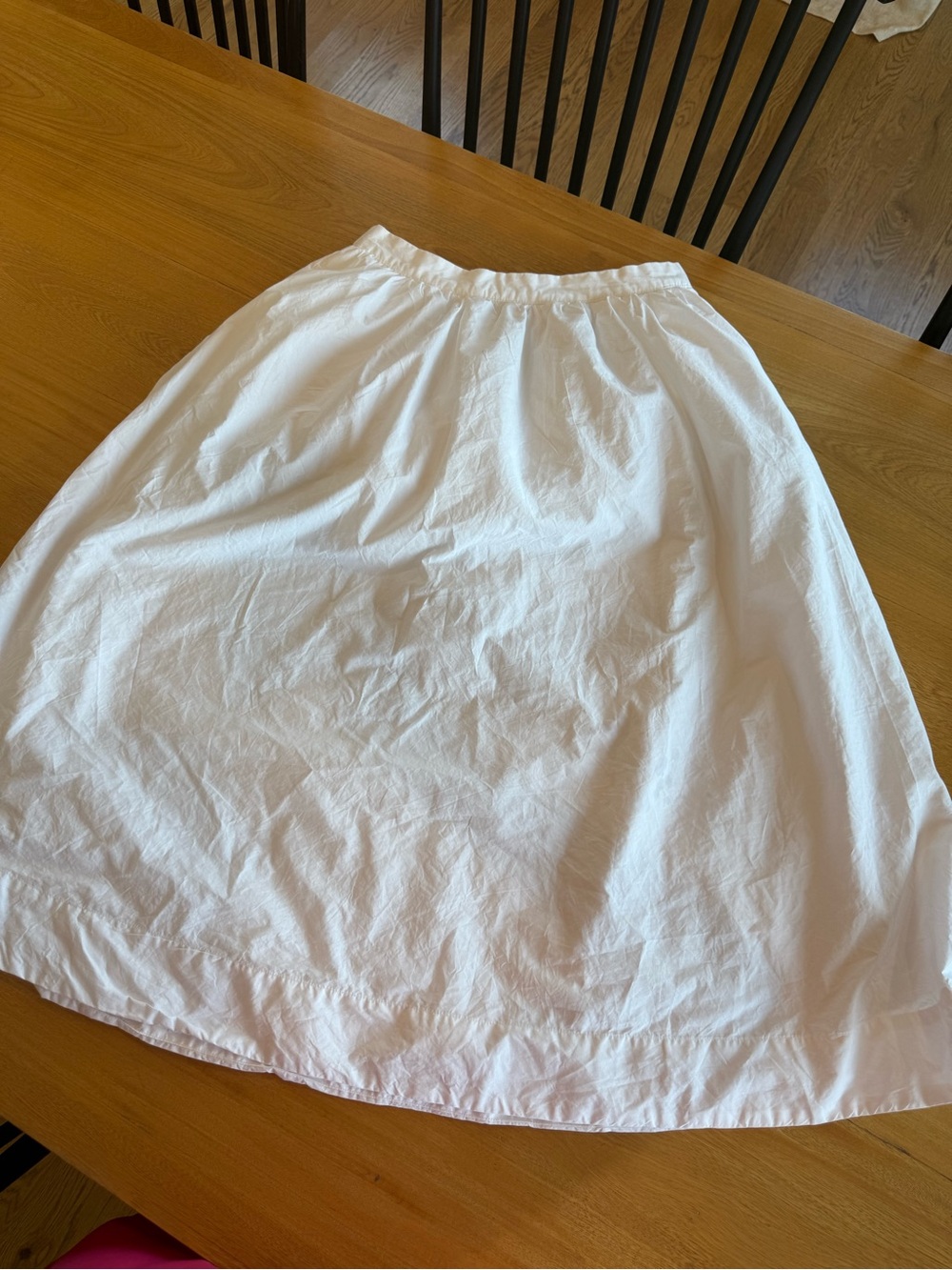 a new day White Midi A-Line Cotton Skirt